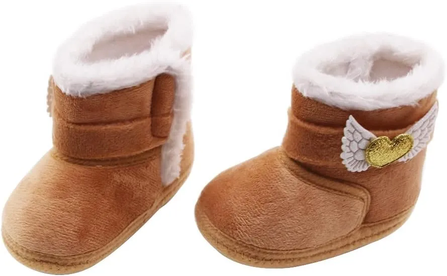 0-15Months Infant Baby Boys Girls Winter Snow Boots Anti-Slip Soft Sole Outdoor Newborn Nursling Crib Shoes