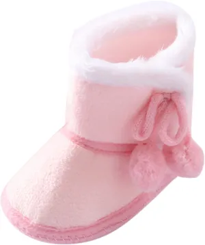 0-15Months Infant Baby Boys Girls Winter Snow Boots Anti-Slip Soft Sole Outdoor Newborn Nursling Crib Shoes