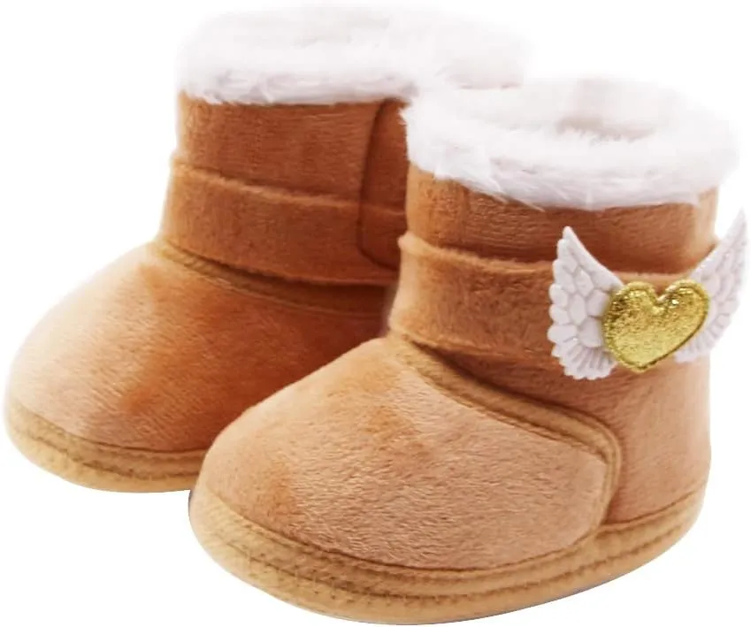 0-15Months Infant Baby Boys Girls Winter Snow Boots Anti-Slip Soft Sole Outdoor Newborn Nursling Crib Shoes