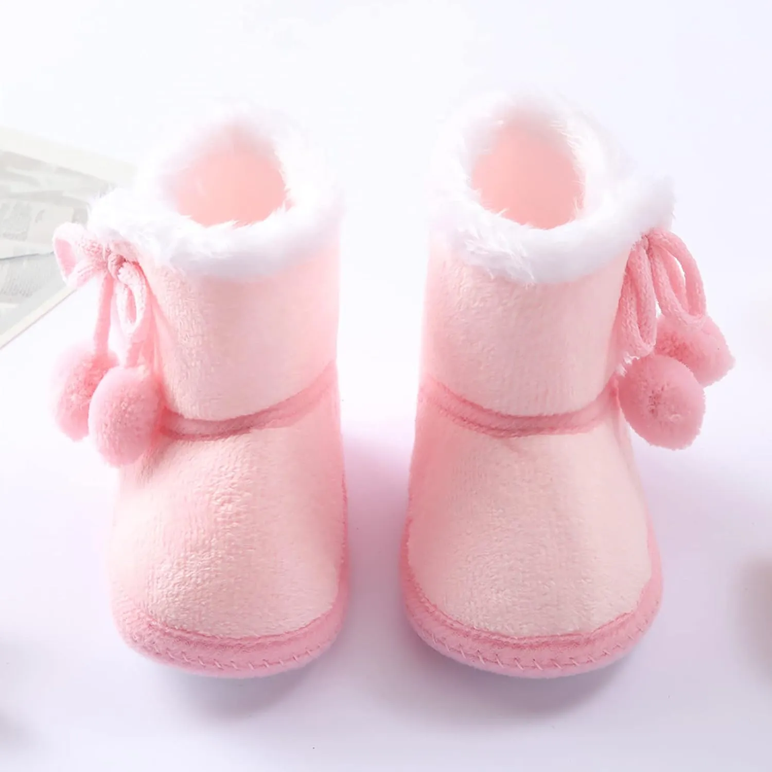 0-15Months Infant Baby Boys Girls Winter Snow Boots Anti-Slip Soft Sole Outdoor Newborn Nursling Crib Shoes