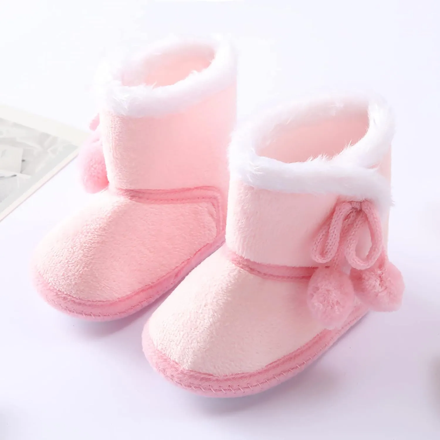 0-15Months Infant Baby Boys Girls Winter Snow Boots Anti-Slip Soft Sole Outdoor Newborn Nursling Crib Shoes