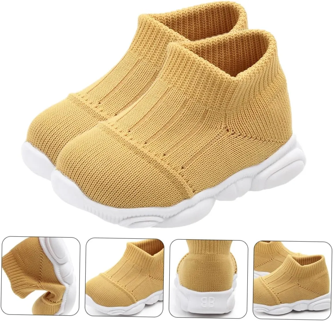 1 Pair Infant Prewalker Soft Baby Walking Shoes Sneakers Breathable Baby Booties