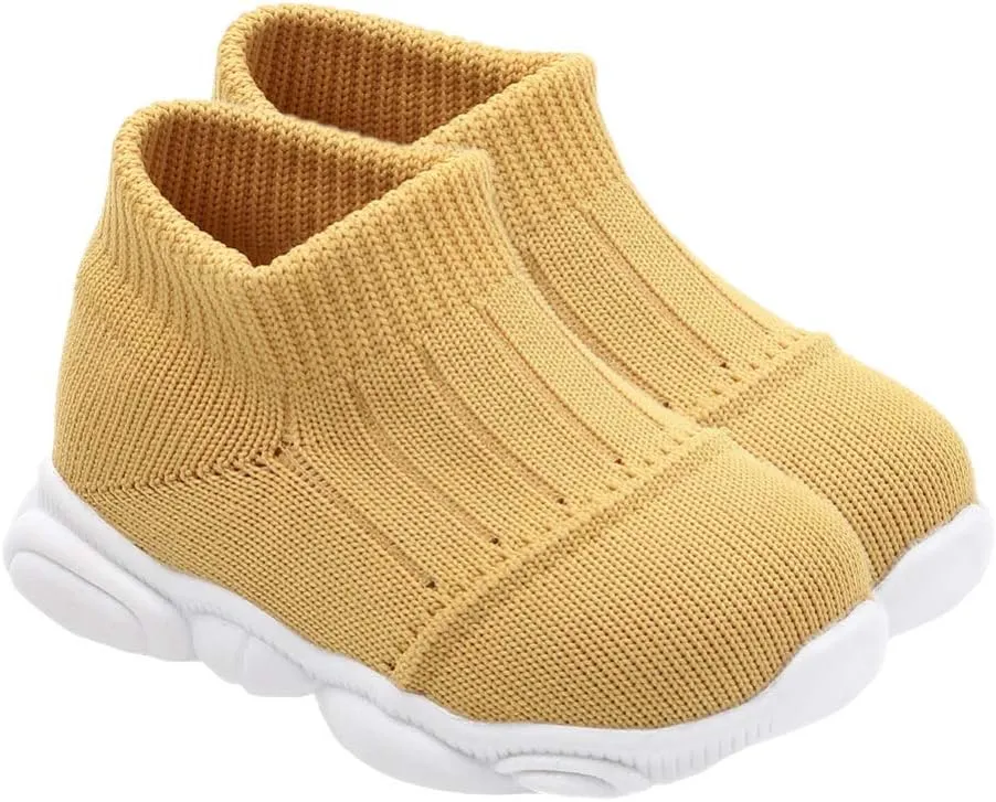 1 Pair Infant Prewalker Soft Baby Walking Shoes Sneakers Breathable Baby Booties