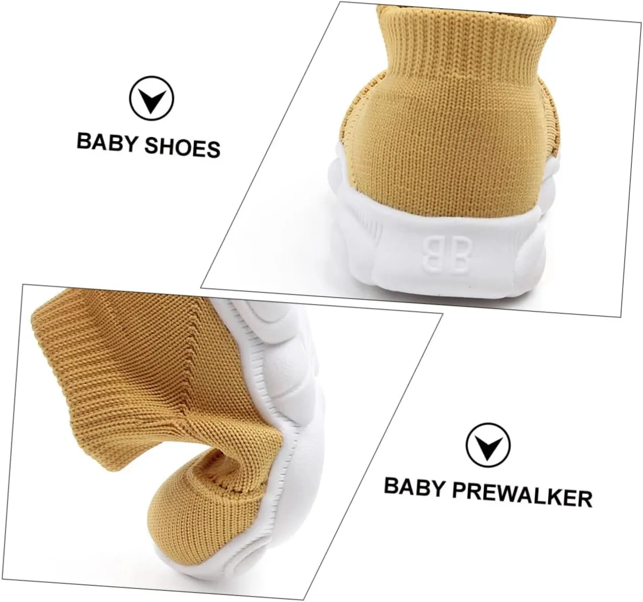 1 Pair Infant Prewalker Soft Baby Walking Shoes Sneakers Breathable Baby Booties