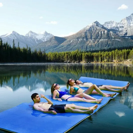 12’ x 6’ 3 Layer Floating Water Pad-Blue