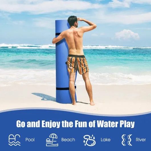 12’ x 6’ 3 Layer Floating Water Pad-Blue