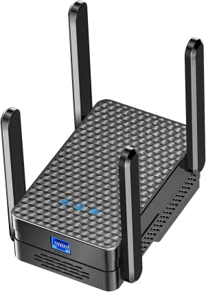 2025 WiFi 6 Extender Signal Booster for Home, AX3000 Internet Extender WiFi Booster Long Range up to 15k Sq.ft, Dual Band WiFi Repeater Wireless Amplifier with Ethernet Port, 1-Tap Setup, Onemesh