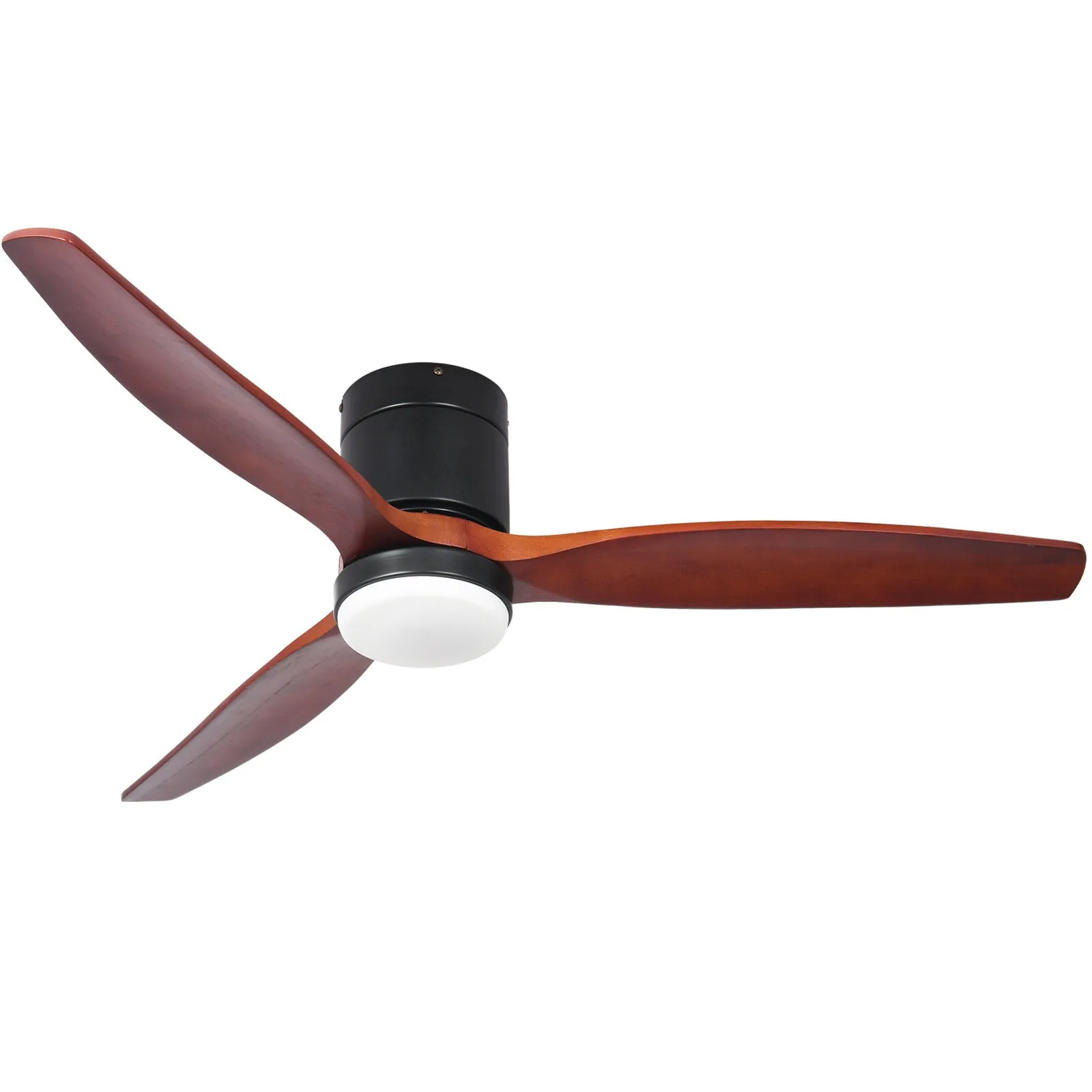 52-Inch Ceiling Fan Light with Remote Control, Dimmable LED
