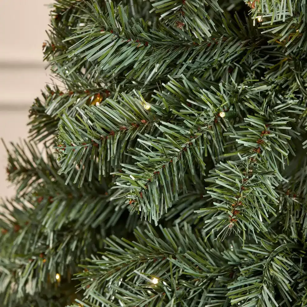 7.5 ft. Pre-Lit LED Brookside Pine Artificial Christmas Tree with Lights