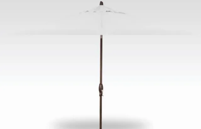 8' x 10' Auto Tilt Umbrella - Cast Slate