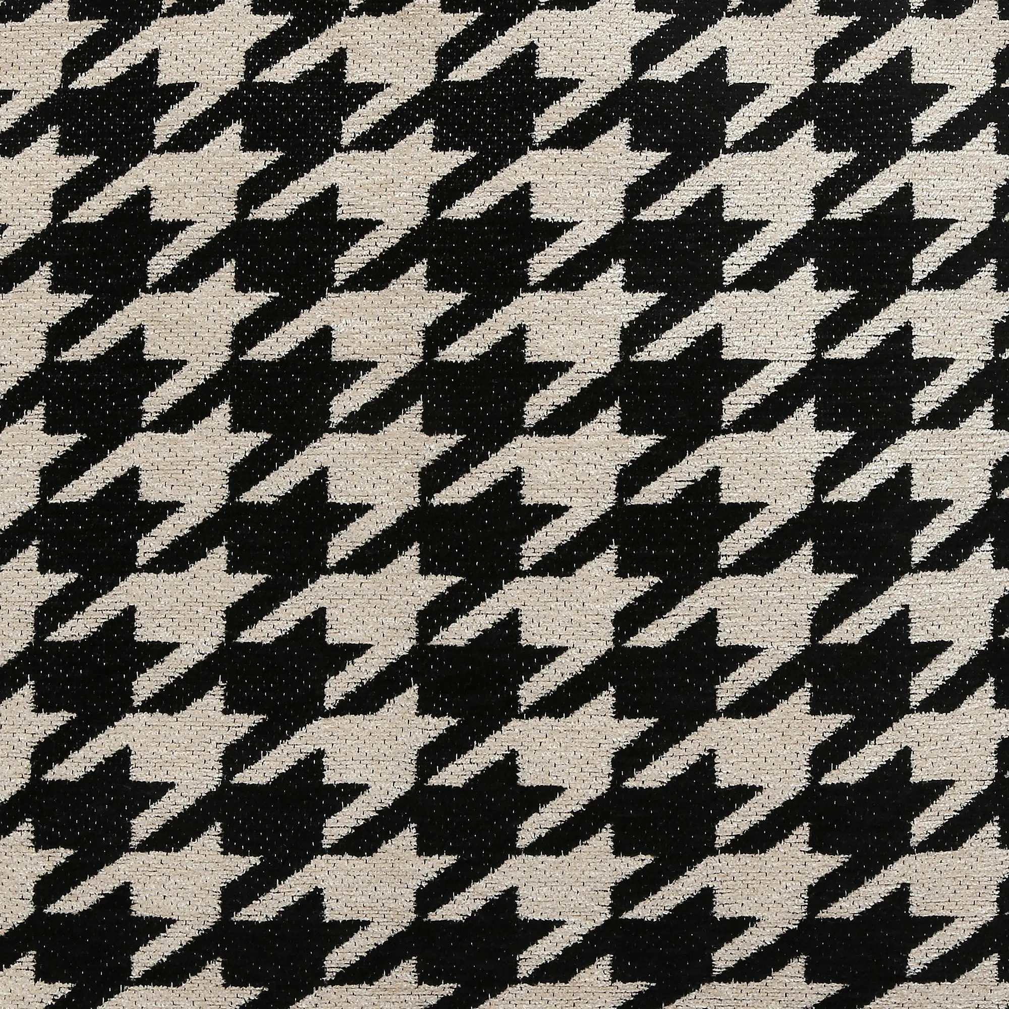 Accessorize London Women's Pure Organic Cotton Black & White Dogtooth Tote Bag