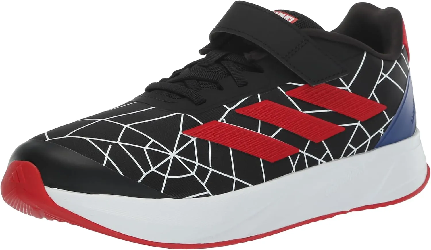 adidas Baby Marvel Spider-Man Duramo SL Sneaker, Black/Better Scarlet/White (Elastic Lace), 5 US Unisex Infant