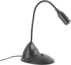 Adjustable ABS Omnidirectional Microphone for PC with 3.5mm Plug, Wired Notebook Computer Microphone