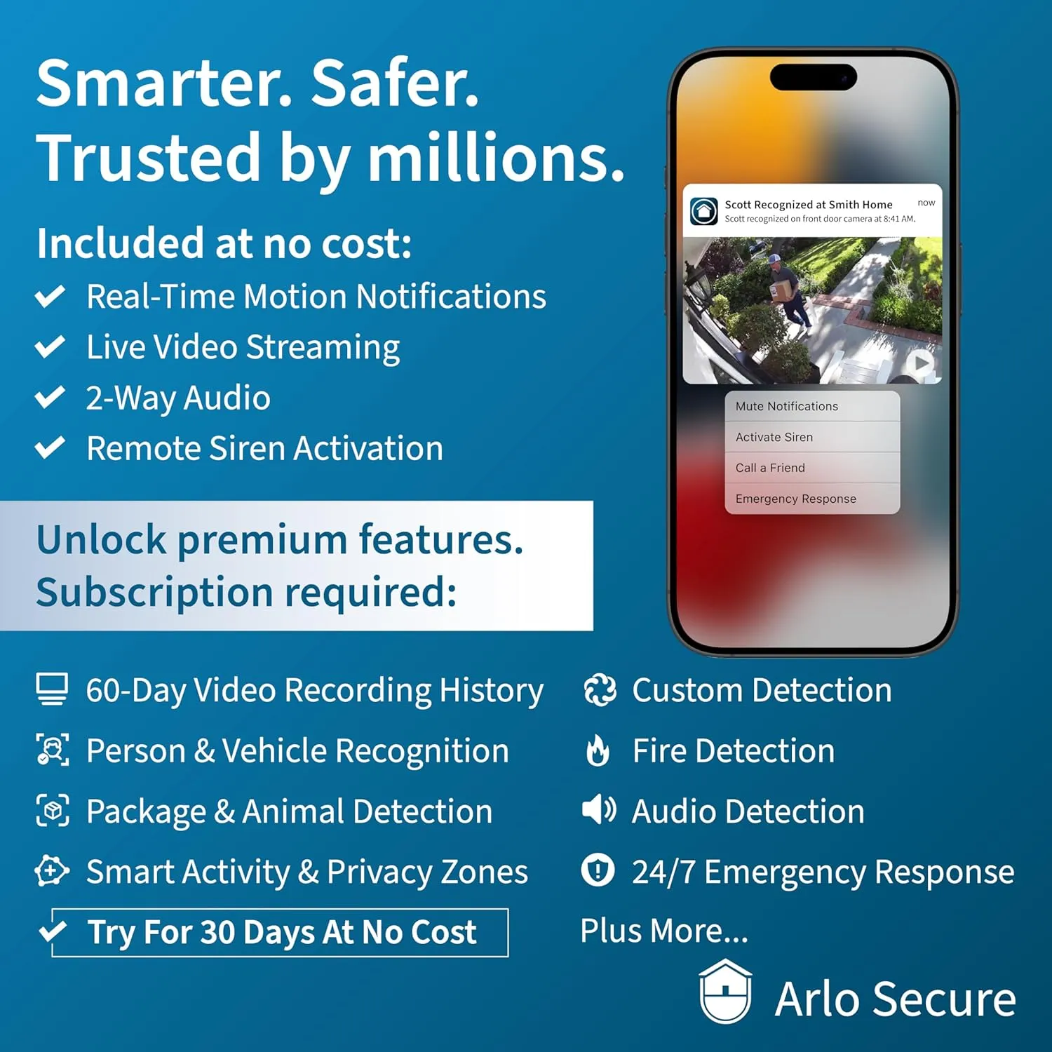 Arlo Pro 5S 2K Spotlight Camera - Wireless Home Security Camera with Spotlight, Color Night Vision, Dual-Band Wi-Fi & 2-Way Audio - Black, 1 Pack, VMC4060B
