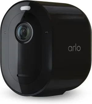 Arlo Pro 5S 2K Spotlight Camera - Wireless Home Security Camera with Spotlight, Color Night Vision, Dual-Band Wi-Fi & 2-Way Audio - Black, 1 Pack, VMC4060B