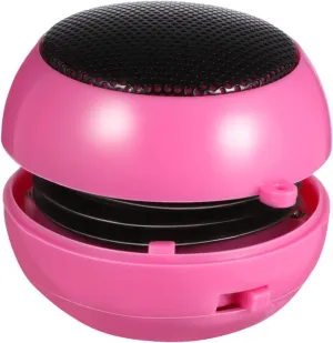 ARTIBETTER Wired Mini Speaker for Laptop Pink Speakers Portable Rechargeable Loudspeaker Box