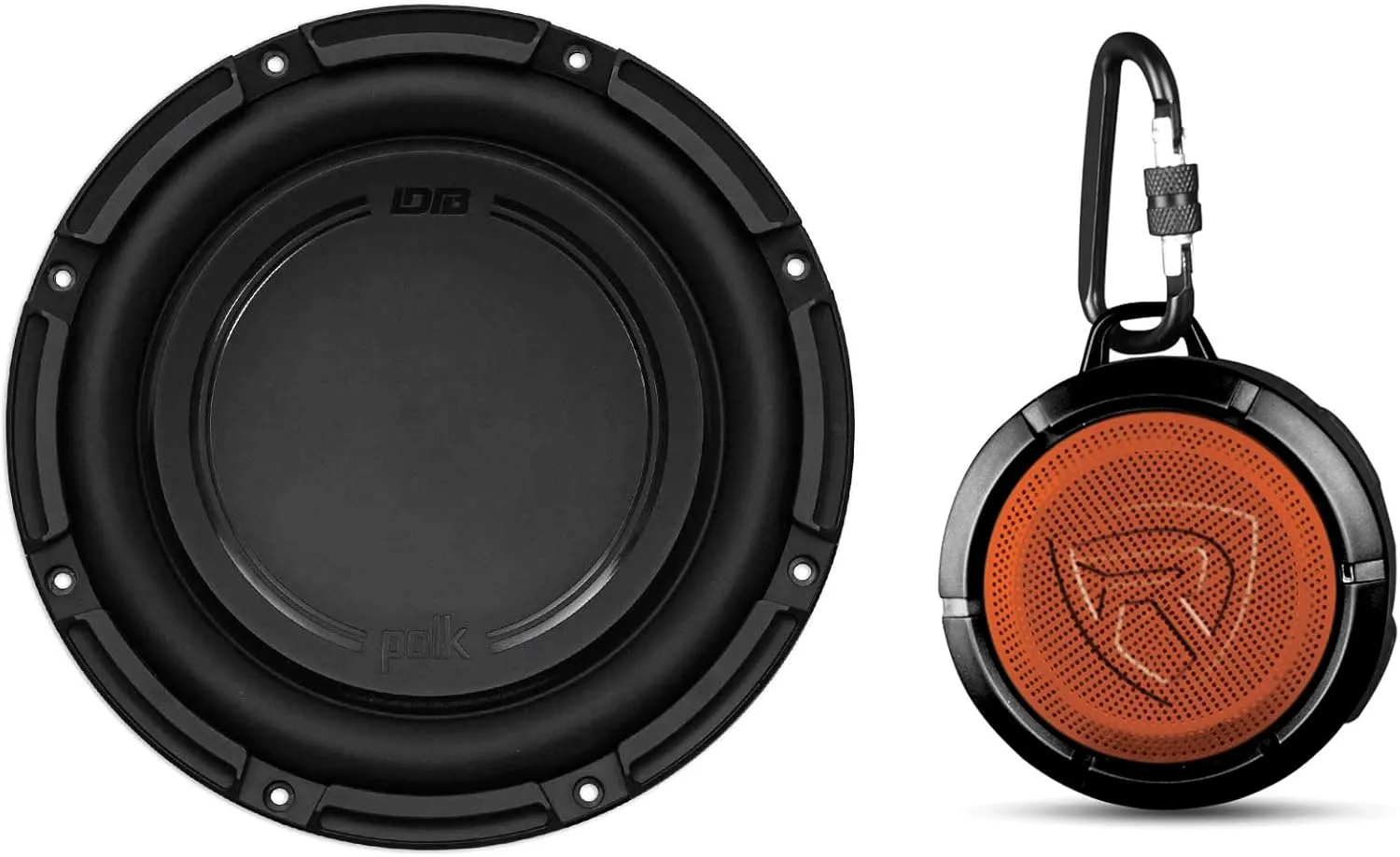 Audiosavings Bundle: DB1042DVC 10 1050 Watt Dual 4-Ohm Car/Marine Audio Subwoofer Bundle with Rockville RPB1 10 Watt Waterproof Portable Handheld Bluetooth Speaker NFC Loud (2 Items)