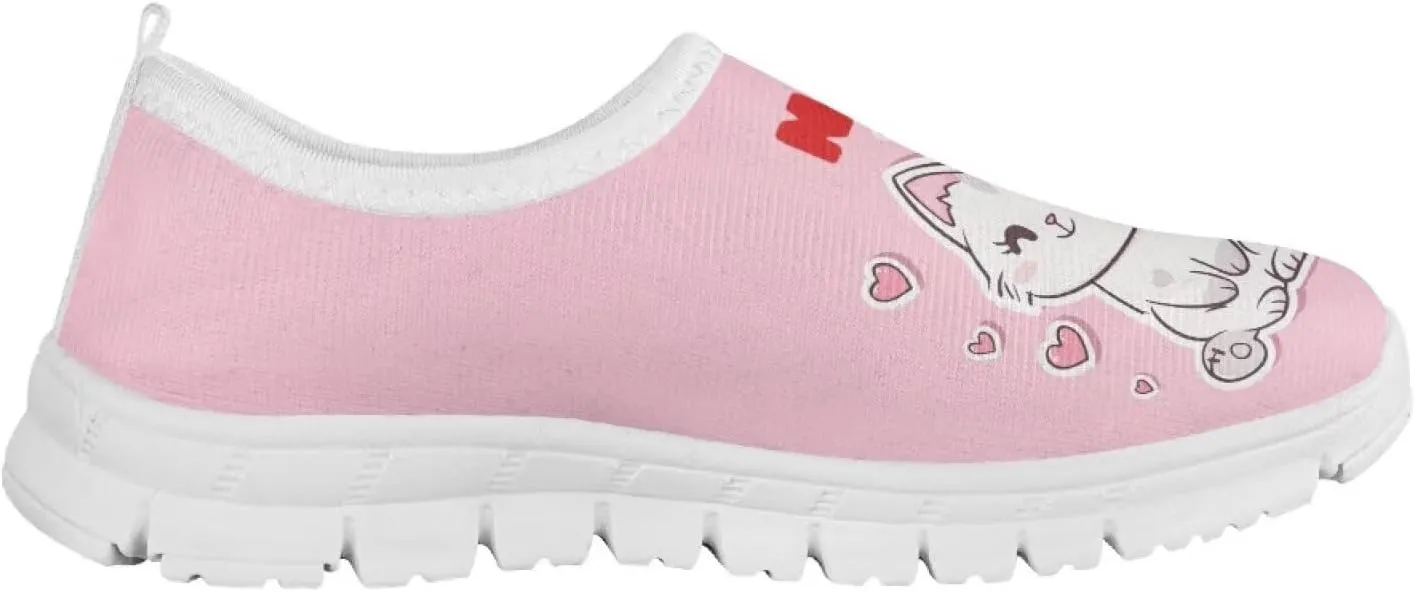 Axolotl Shoes for Girls Little Kid Sneakers Cartoon Print Running Shoes for Girls
