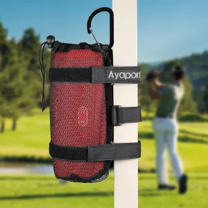 Ayaport Speaker Mount Holder Golf Cart Speaker Strap Fits Most Portable Sound Bar Round Cylindrical Speakers Radio, Golf Cart Accessories Applicable to Railing, Frame, Bike Handlebar (Medium)