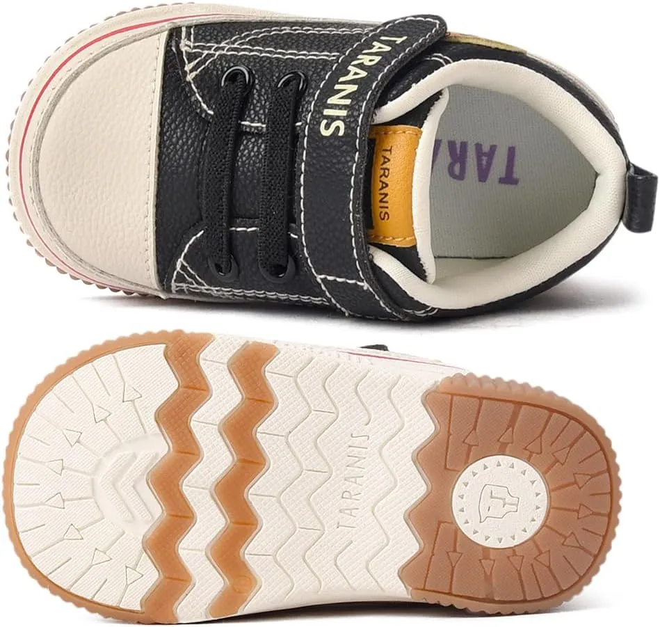 Baby and Toddler Boys & Girls Sneakers Lightweight Breathable Strap Athletic Running Squeak Shoes