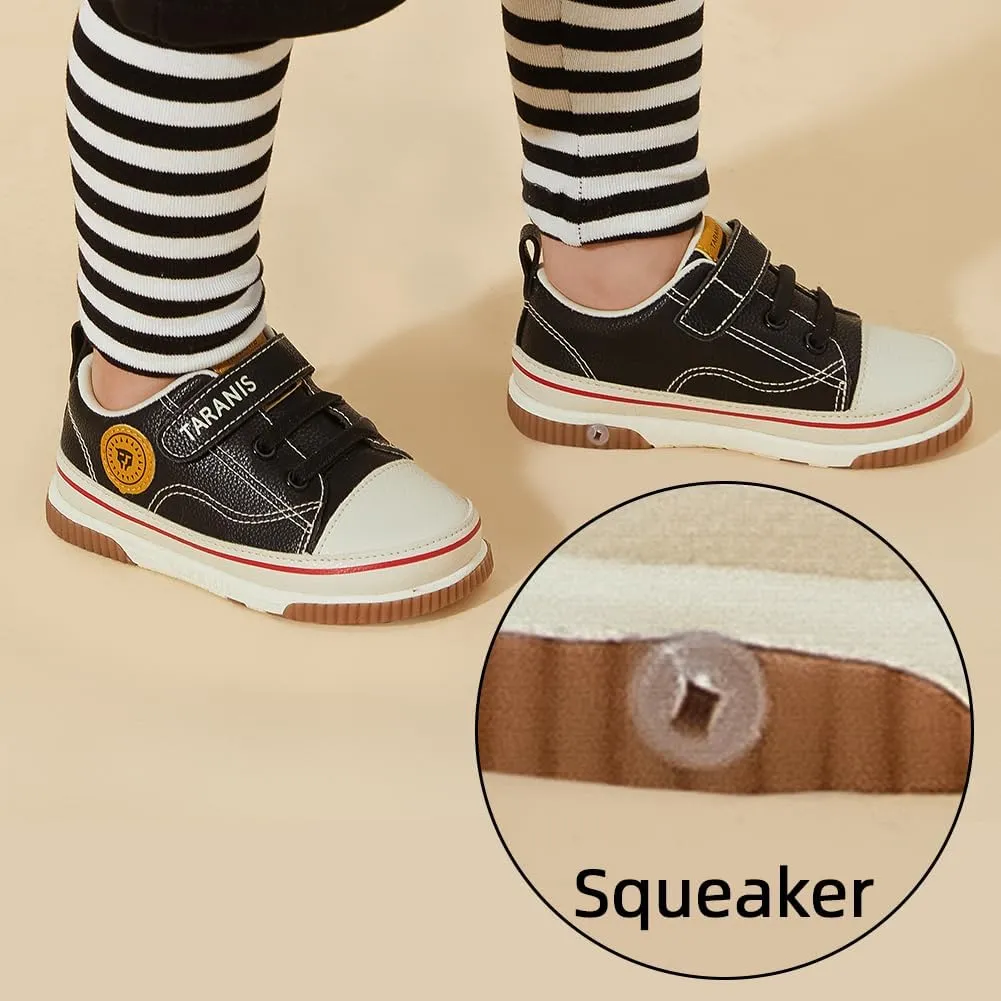 Baby and Toddler Boys & Girls Sneakers Lightweight Breathable Strap Athletic Running Squeak Shoes
