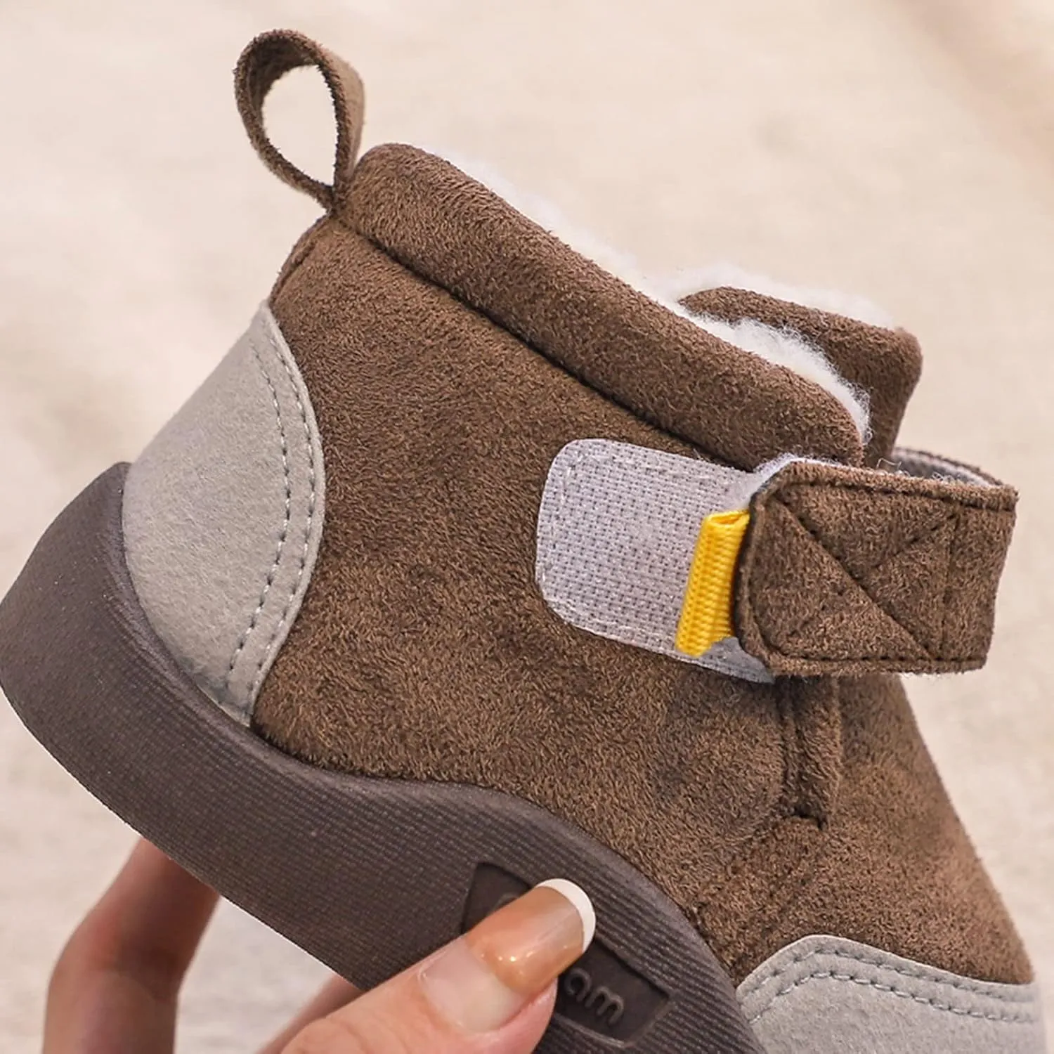 Baby Boots Boy 12 Months Baby Shoes Toddler Boots Soft Bottom Toddler Shoes Plus Velvet Thick Non Slip Large Cotton Shoes Girls Boots