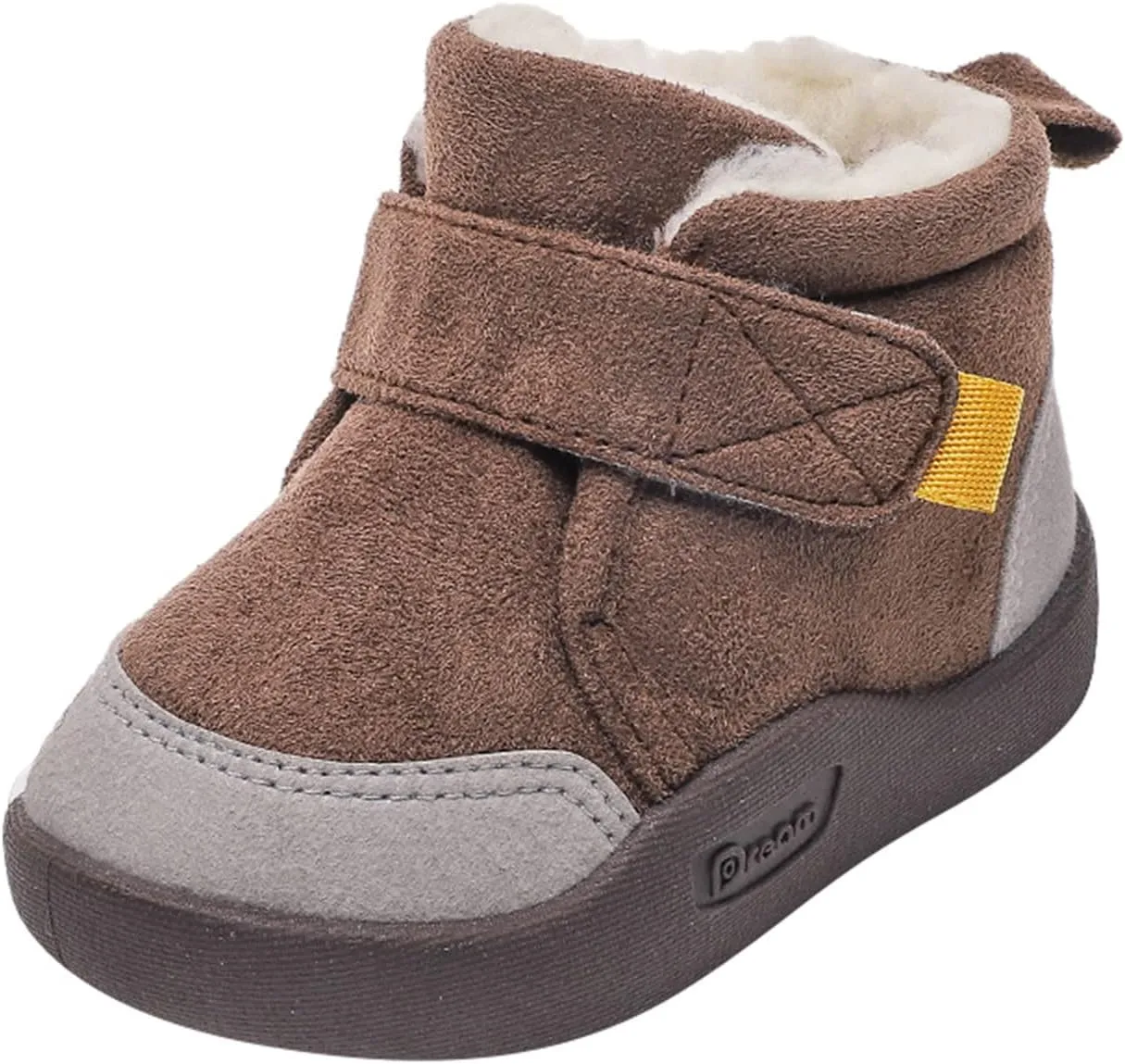 Baby Boots Boy 12 Months Baby Shoes Toddler Boots Soft Bottom Toddler Shoes Plus Velvet Thick Non Slip Large Cotton Shoes Girls Boots
