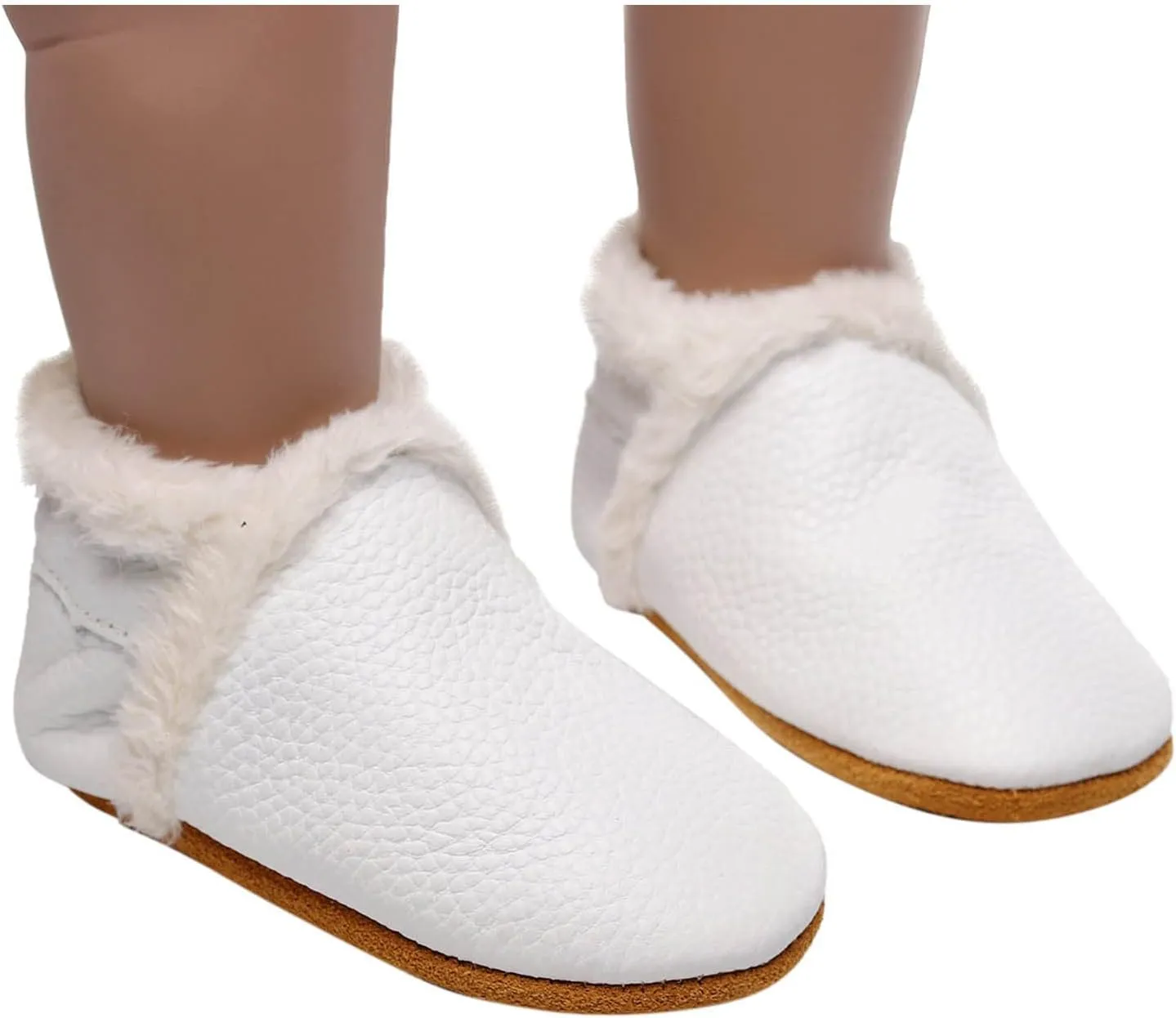 Baby Boys Girls Booties Infant Unisex Baby Winter Warm Fleece Socks Toddler Soft Sole Footwear First Walking Shoes