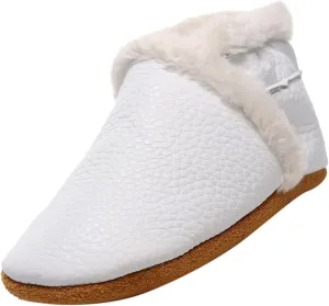 Baby Boys Girls Booties Infant Unisex Baby Winter Warm Fleece Socks Toddler Soft Sole Footwear First Walking Shoes