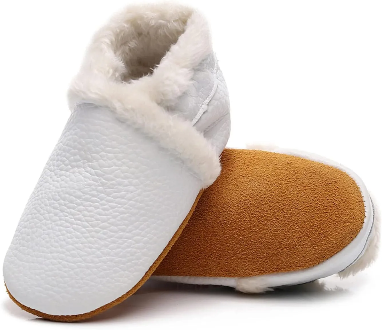 Baby Boys Girls Booties Infant Unisex Baby Winter Warm Fleece Socks Toddler Soft Sole Footwear First Walking Shoes