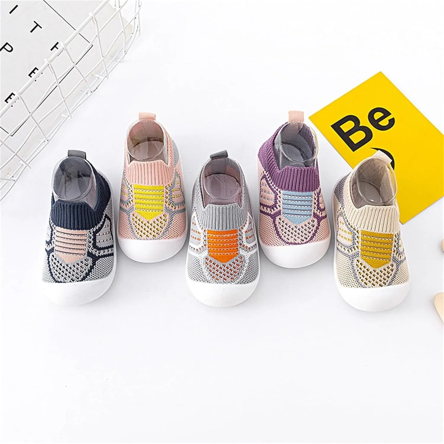 Baby Crib Shoes Boys Girls First Walking Shoes Non Slip Soft Sole Sneakers Toddler Infant Indoor Sock Shoes