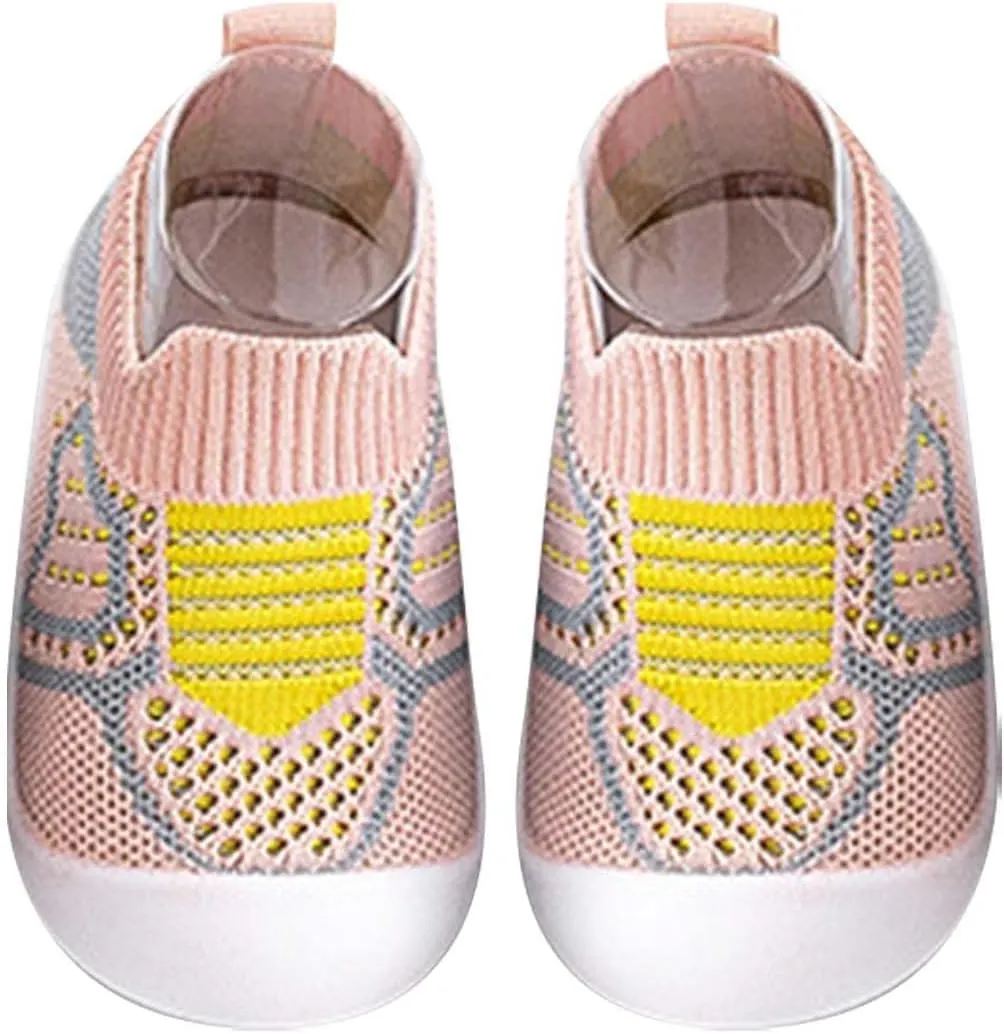 Baby Crib Shoes Boys Girls First Walking Shoes Non Slip Soft Sole Sneakers Toddler Infant Indoor Sock Shoes