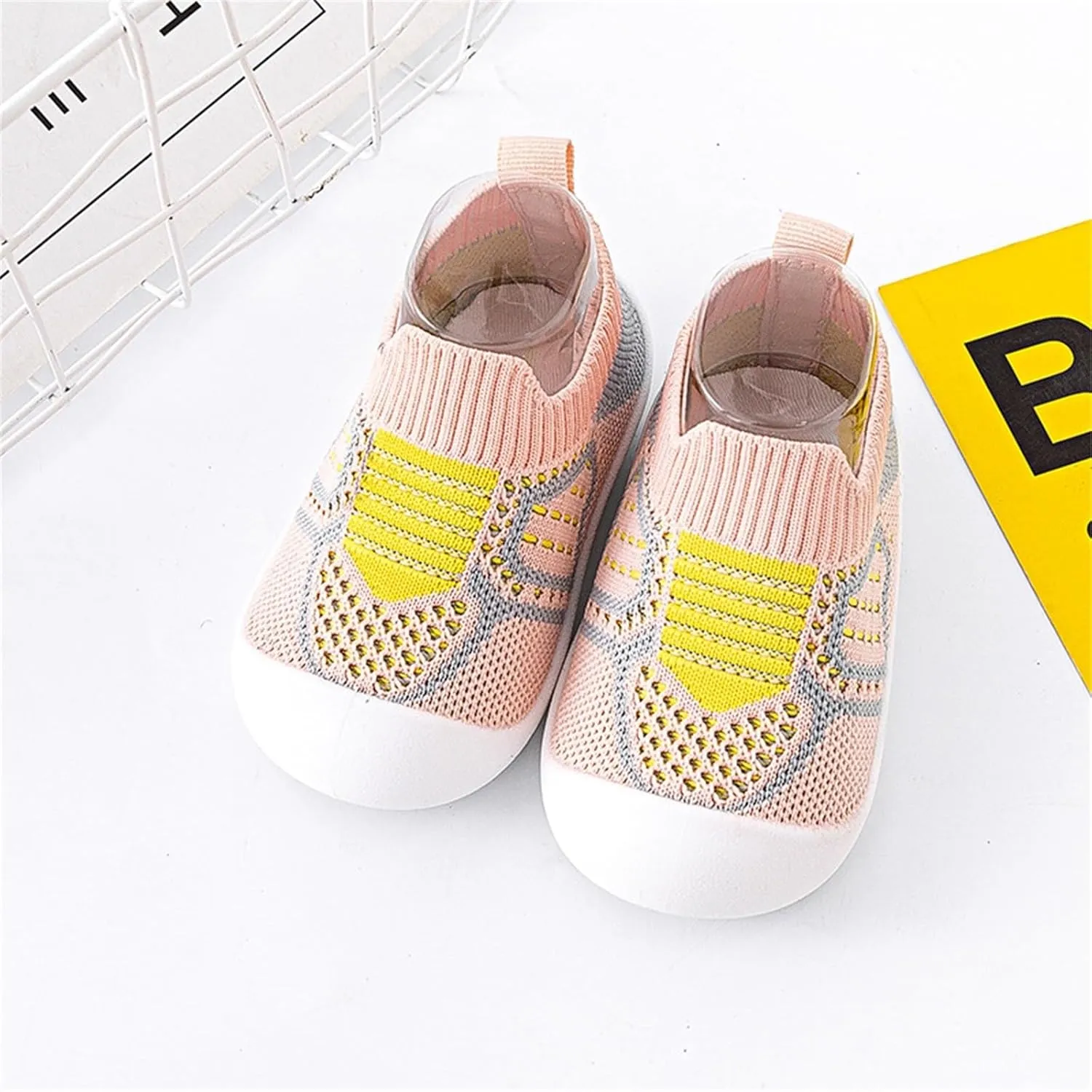 Baby Crib Shoes Boys Girls First Walking Shoes Non Slip Soft Sole Sneakers Toddler Infant Indoor Sock Shoes