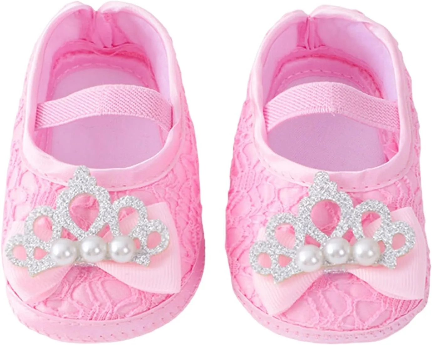 Baby Fashion Ankle Strap Soft Sole Sneakers Infant Pearl Flower Princess Shoes Girls Non Slip Breathable Slippers