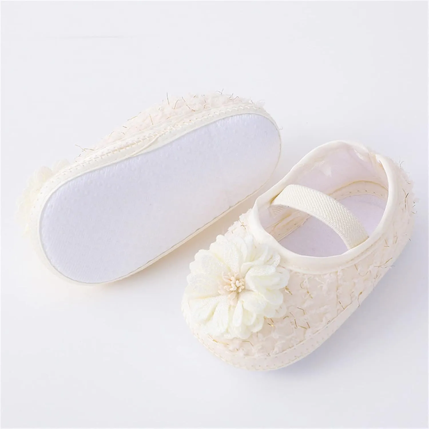 Baby First Walking Shoes Baby Shoes Fashion Soft Sole Toddler Shoes Pearl Dress Flower Princess Non-SIip Tennis