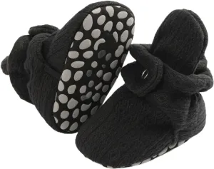 Baby Girls Boys Fleece Booties Infant Winter Indoor Knitted Plush Slippers Soft Sole First Walking House Shoes