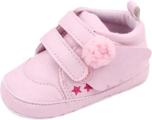Baby Girls Boys Wing First Walking Ankle Boots, Infant Soft Sole Sneakers Fashion High-Top Ankle Length Shoes