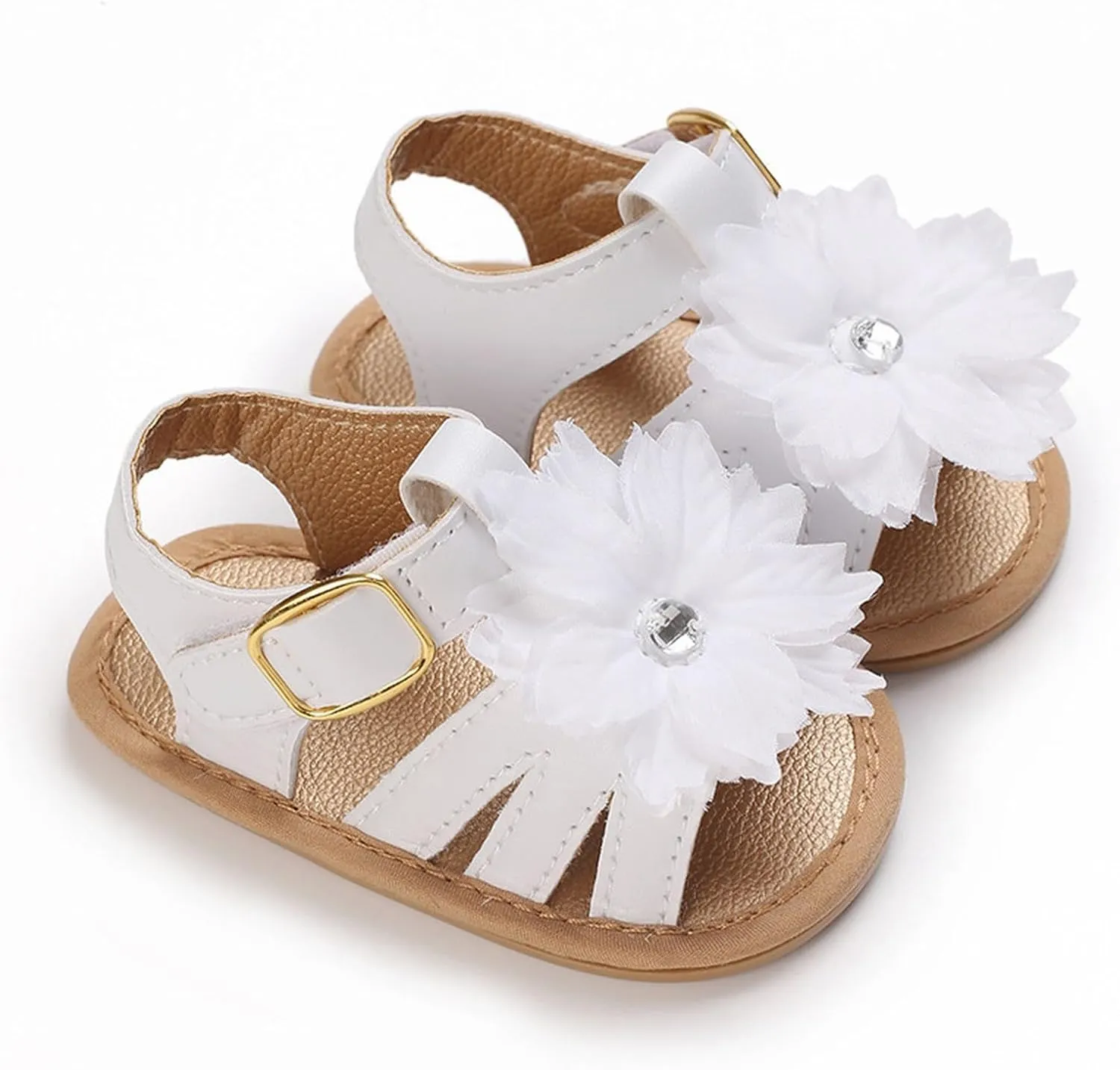 Baby Girls Sandals Bohemia Flower Bow Soft Sole Toddler First Walke Shoes Open Toe Breathable Beach Summer Shoes