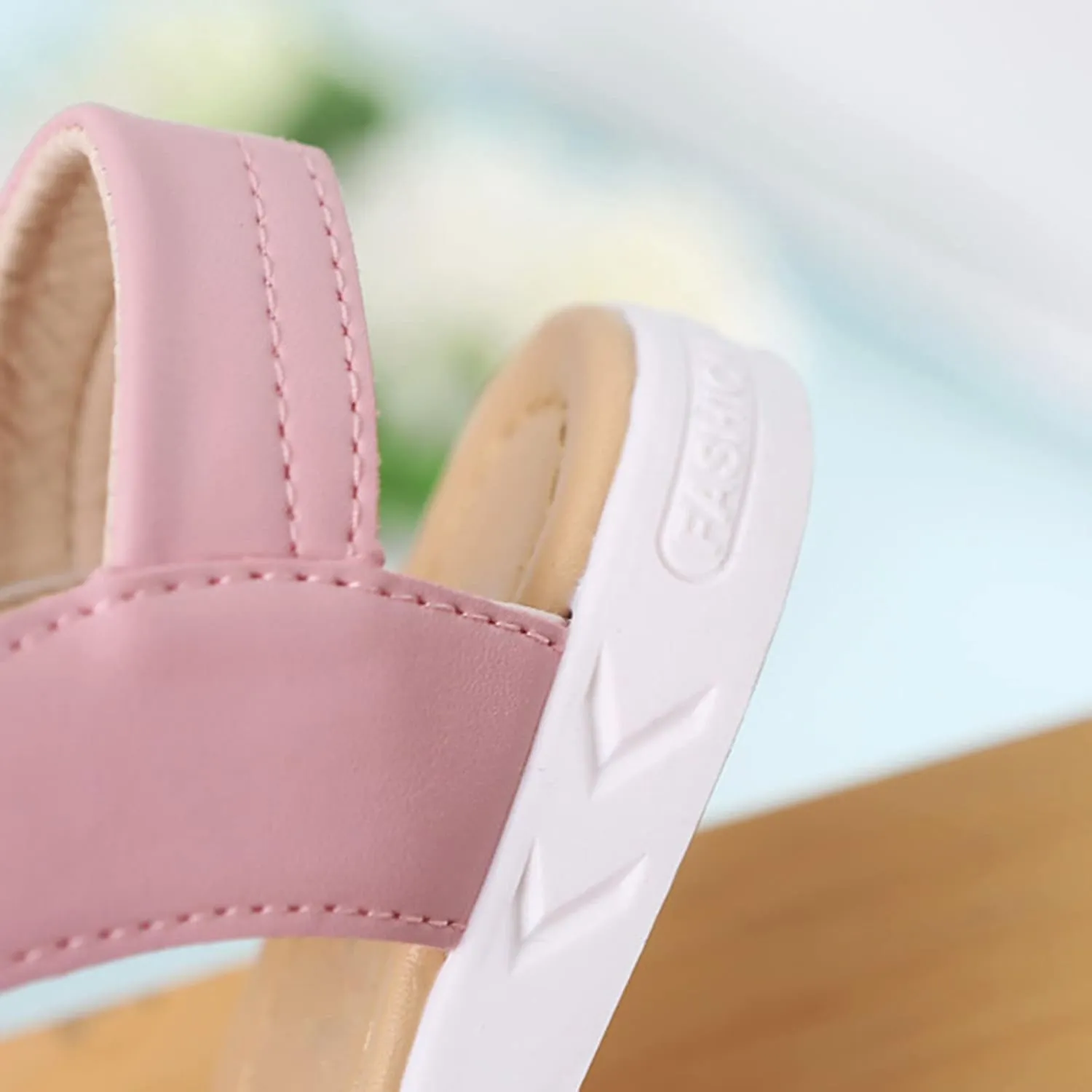 Baby Girls Sandals Open Toe Flat Toddler Kids Flower Rubber Sole Non-Slip Sandals Summer Beach Pool Sports Sandals