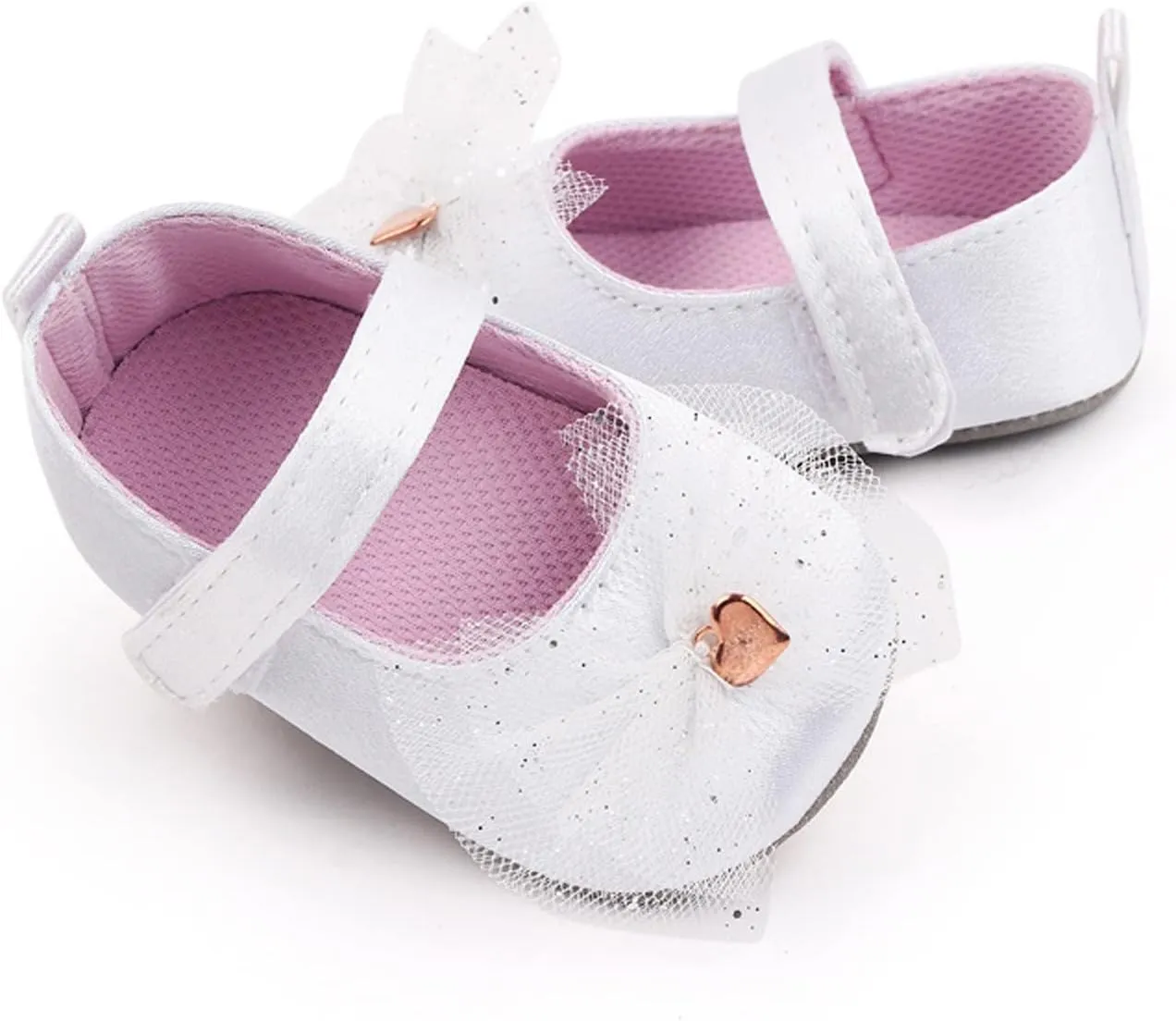 Baby Infant Boy Girl Sandals Shoes First Walkers Prewalkers Soft Anti-Slip Sole Flat Shoes Fashion (White, 4.5 Toddler)