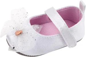 Baby Infant Boy Girl Sandals Shoes First Walkers Prewalkers Soft Anti-Slip Sole Flat Shoes Fashion (White, 4.5 Toddler)