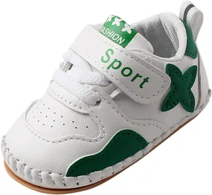 Baby PU Leather Hard Bottom Walking Sneakers Toddler Rubber Sole First Walers Infant Sport Slippers Crib Shoes