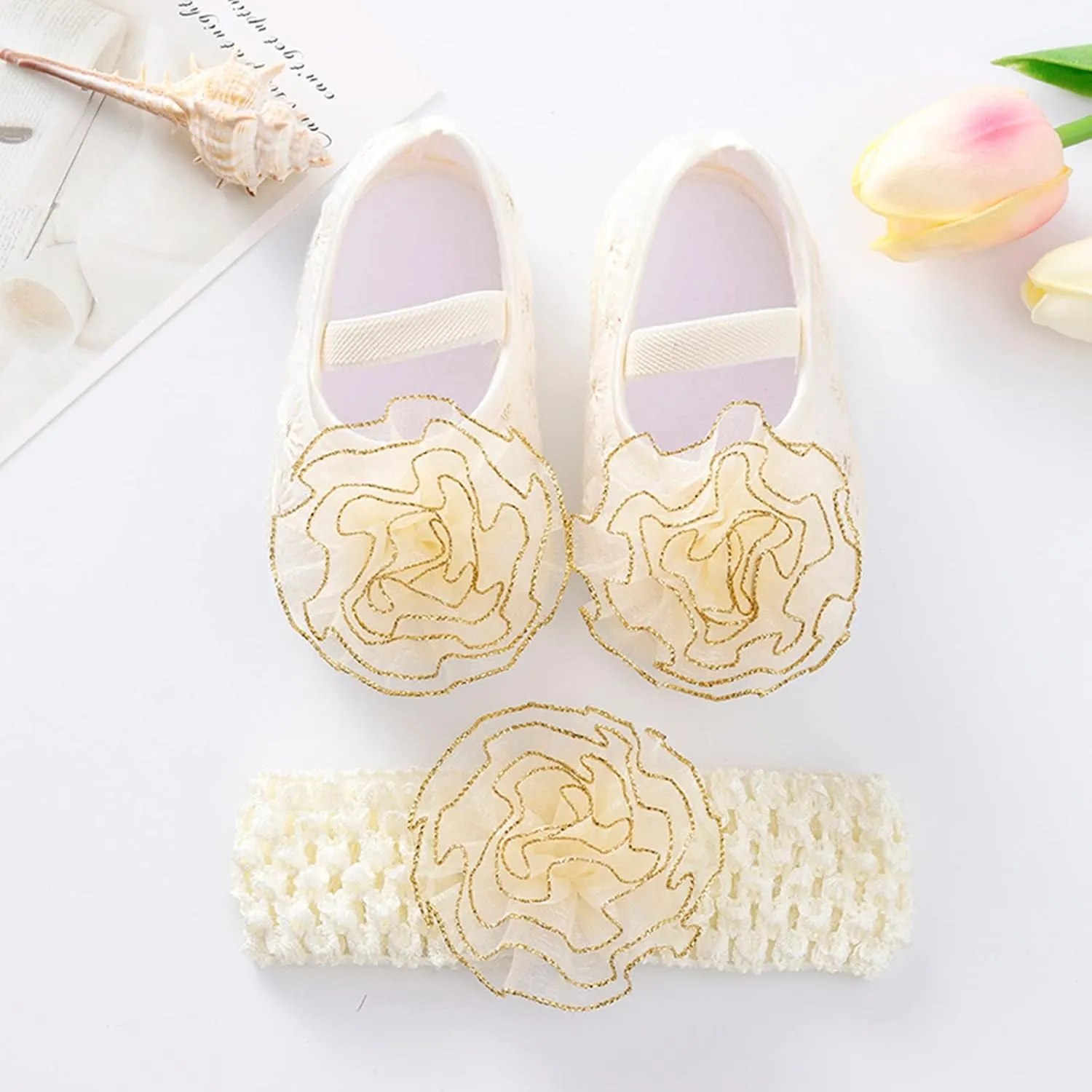 Baby Shoes Girl 12-18 Months Walking Shoes Shoes Child Cute Flowers Toddler Soft Little Sole Princess Shoes Baby Toddler Walking Shoes