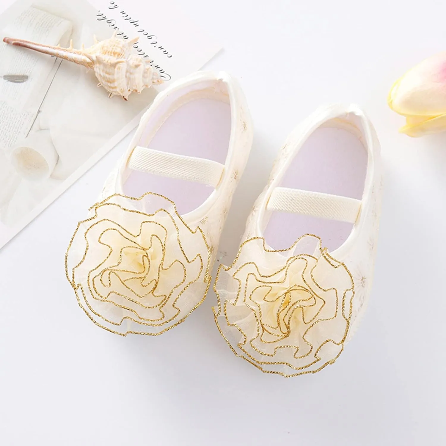 Baby Shoes Girl 12-18 Months Walking Shoes Shoes Child Cute Flowers Toddler Soft Little Sole Princess Shoes Baby Toddler Walking Shoes