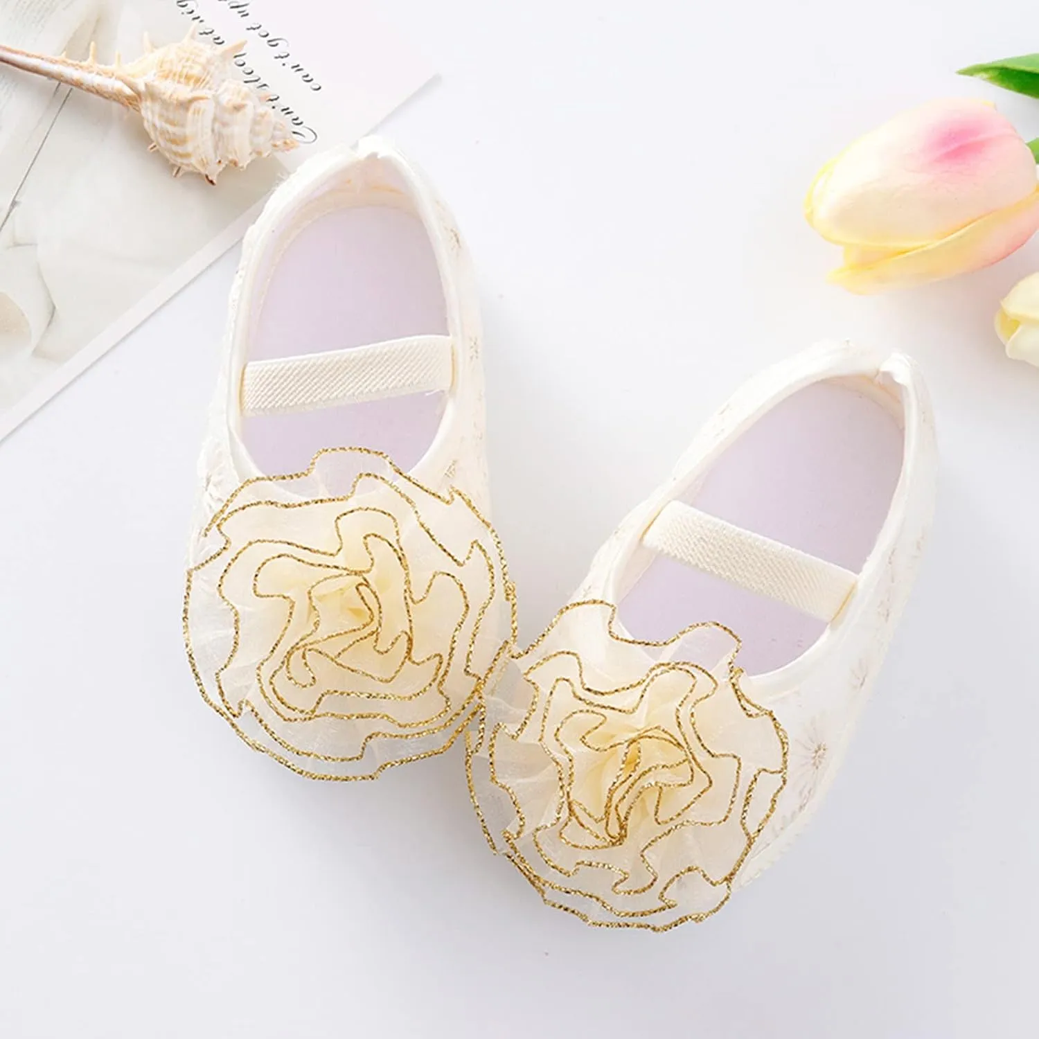 Baby Shoes Girl 12-18 Months Walking Shoes Shoes Child Cute Flowers Toddler Soft Little Sole Princess Shoes Baby Toddler Walking Shoes
