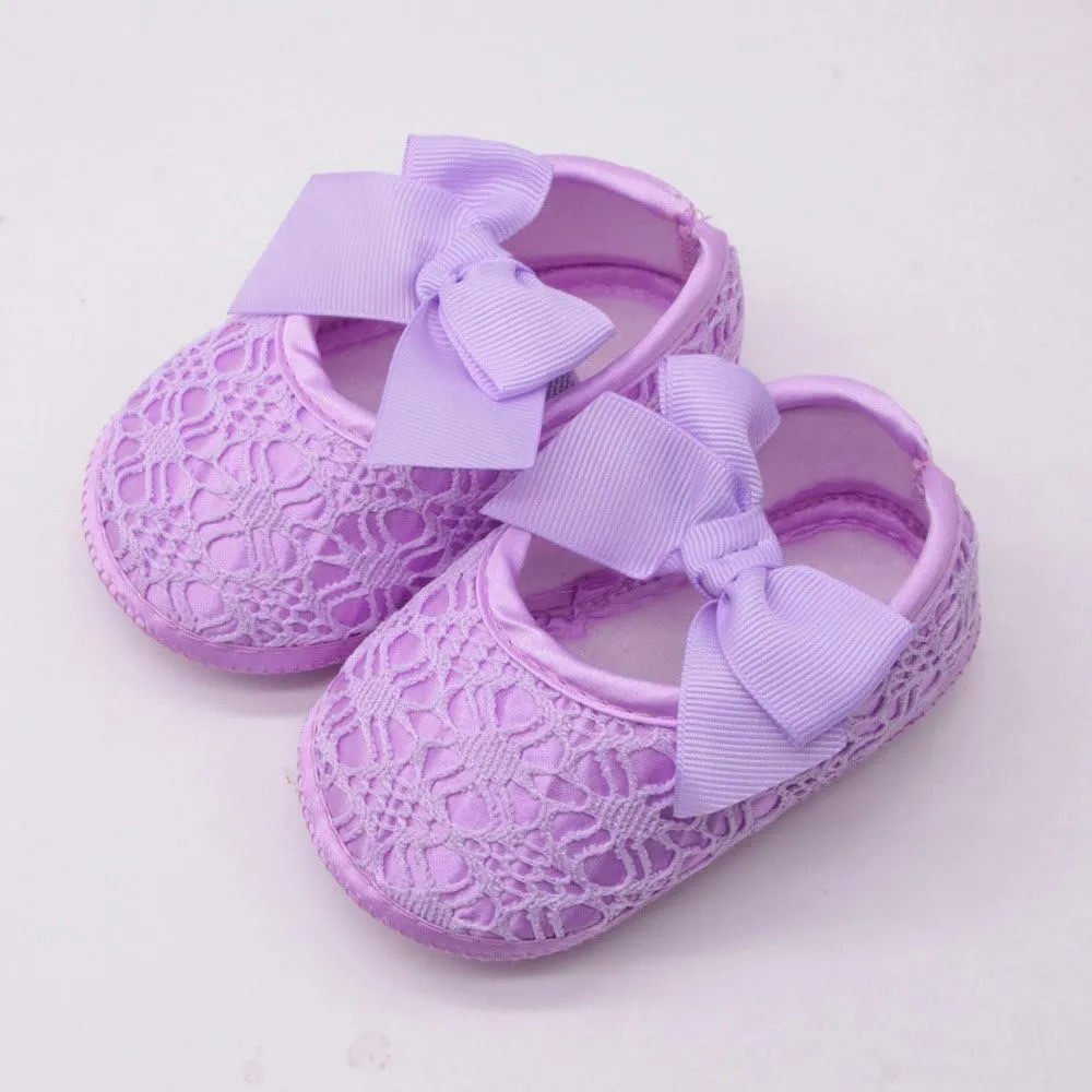 Baby Sneakers Girls Boys Footwear Soled Baby Shoes Girls Crib Bowknot Shoes Soft Soft Baby Shoes Non-SIip Tennis