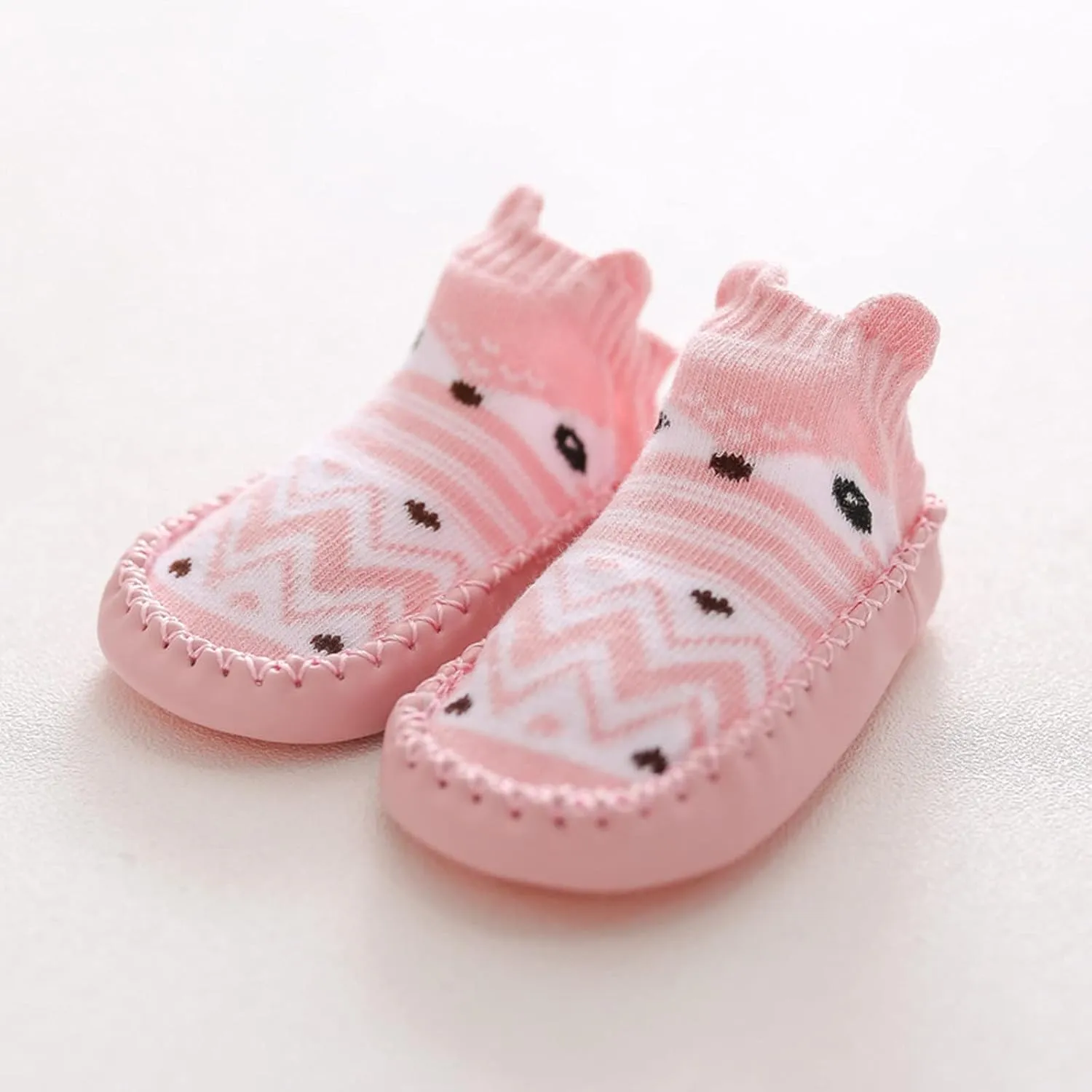 Baby Sock Shoes Baby Walking Shoes Infant Non-Slip Breathable Slippers Soft Rubber Sole Baby Boys Girls Floor Shoes