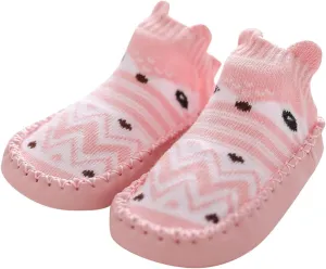 Baby Sock Shoes Baby Walking Shoes Infant Non-Slip Breathable Slippers Soft Rubber Sole Baby Boys Girls Floor Shoes