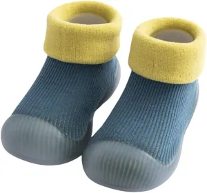 Baby Socks Shoes First Walking Shoes Non Slip Soft Rubber Sole Sneakers Toddler Infant Solid Knitted Shoes