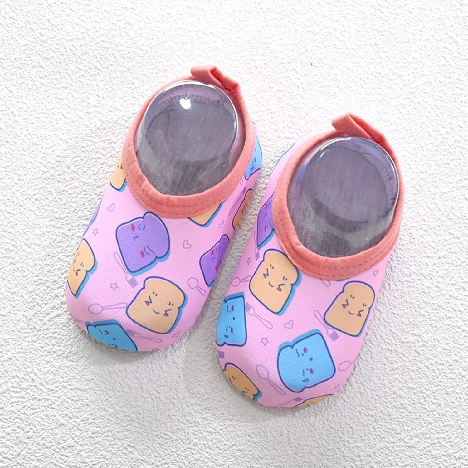 Baby Soft Sole Shoes Kids Boys Girls Cartoon Swim Water Shoes Barefoot Aqua Socks Non-Slip Shoes